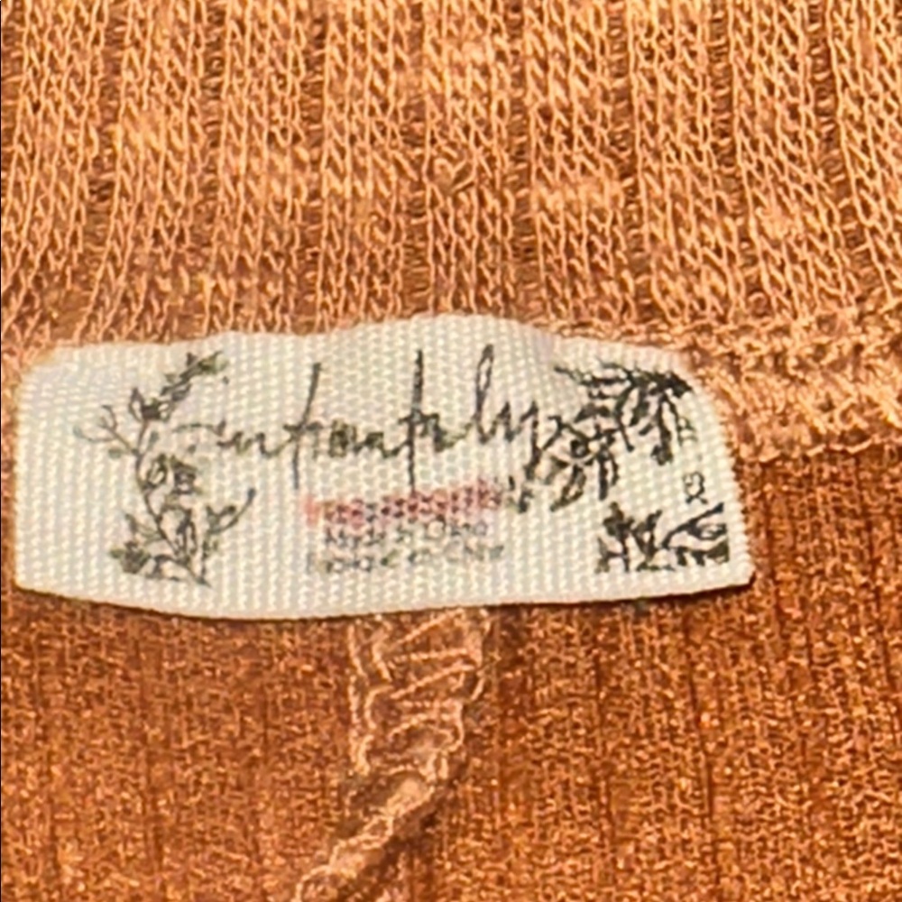Intimately Free People Brown Ribbed Top - Picture 3 of 8